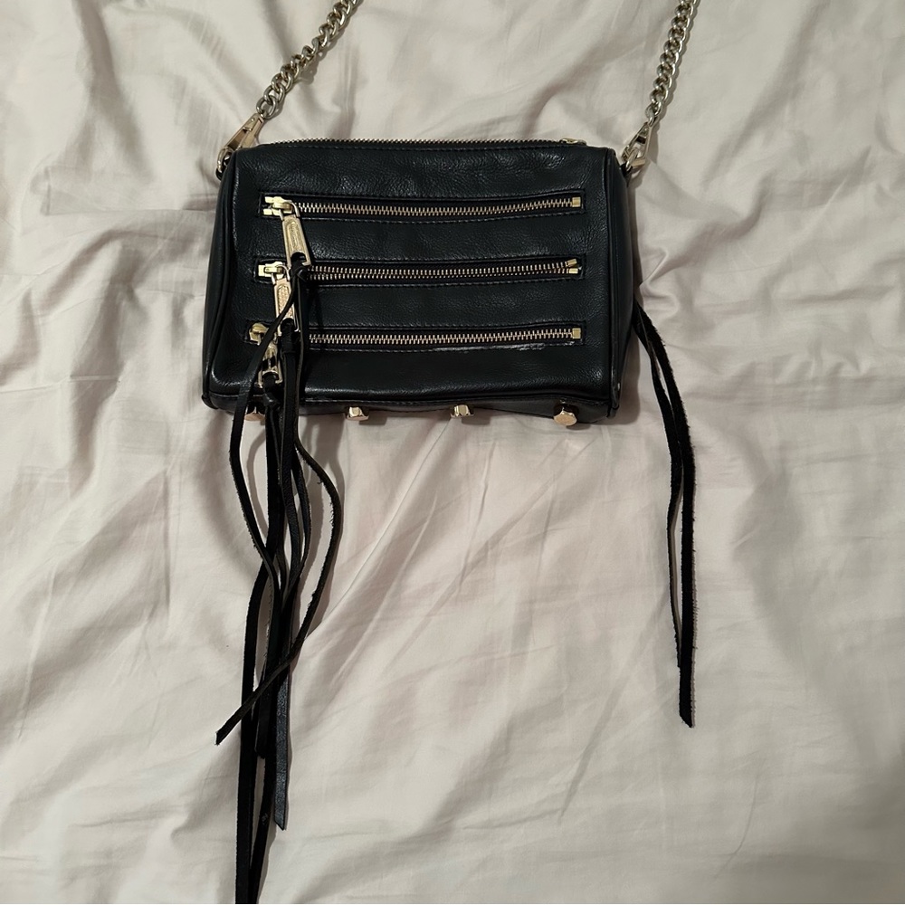 Rebecca Minkoff Mini 5 Zip Crossbody Bag | Black